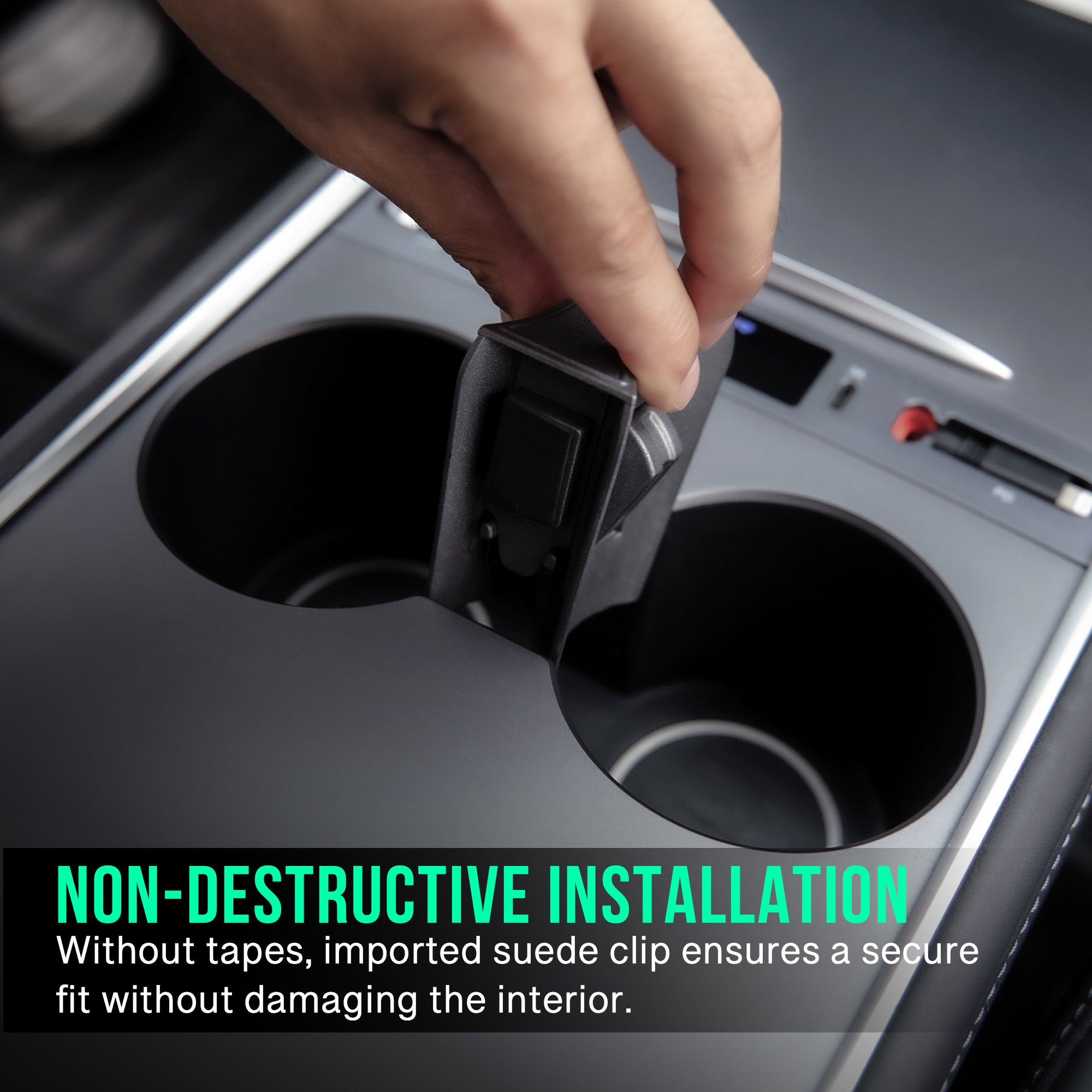 Cup Holder Insert for Model 3 & Y