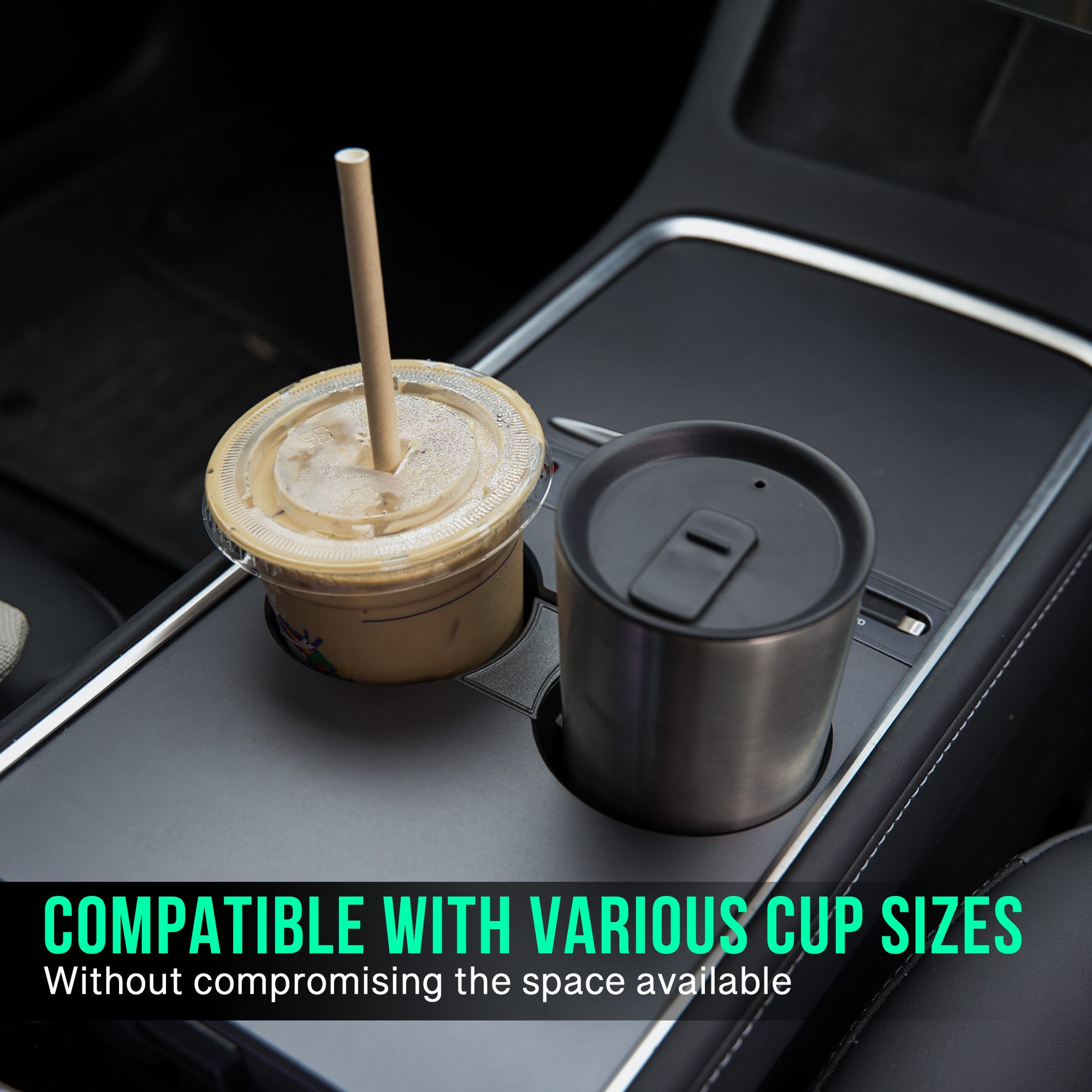 Cup Holder Insert for Model 3 & Y