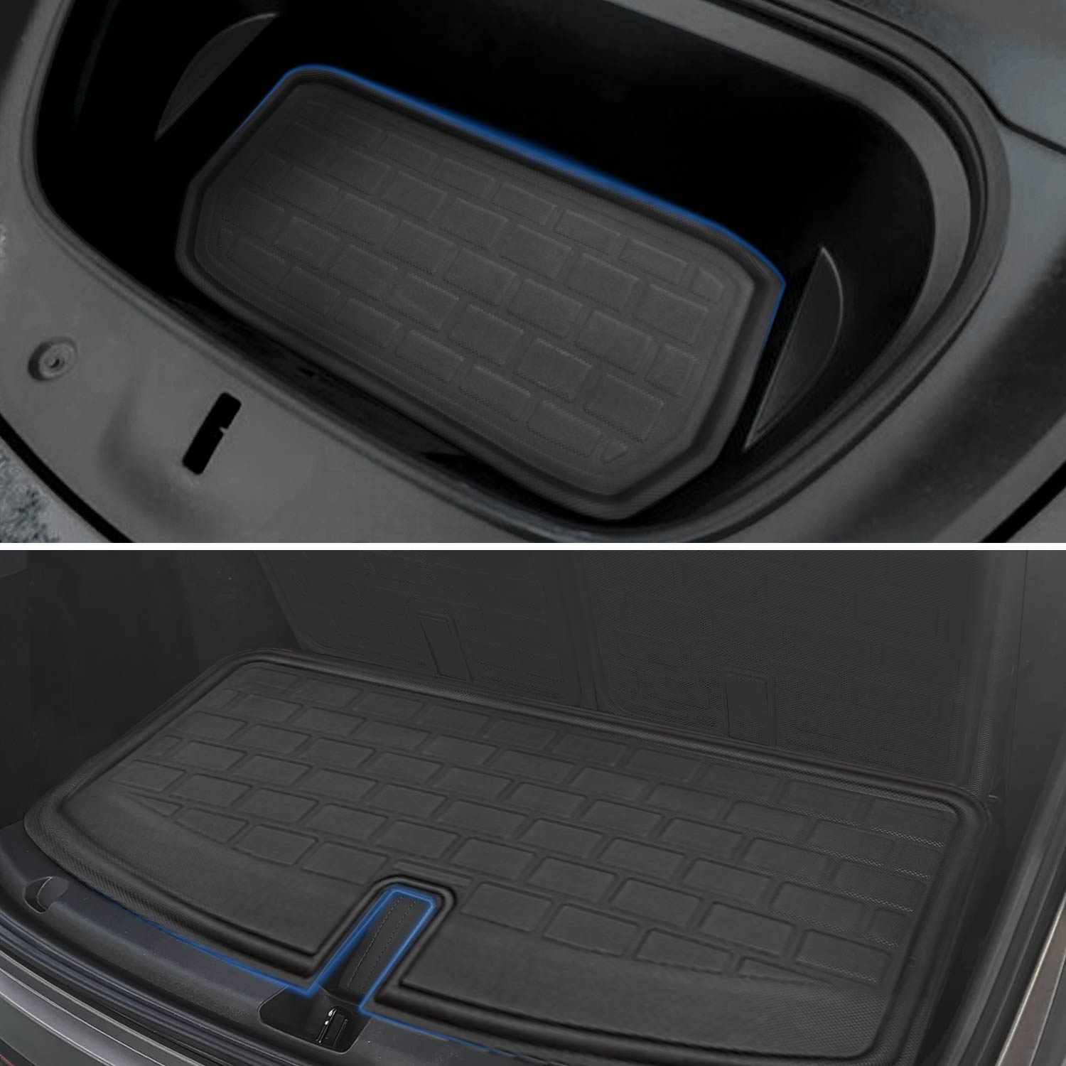 Floor Mats & Trunk Liners 6Pcs Set for Model Y 5-Seater (Right Hand)