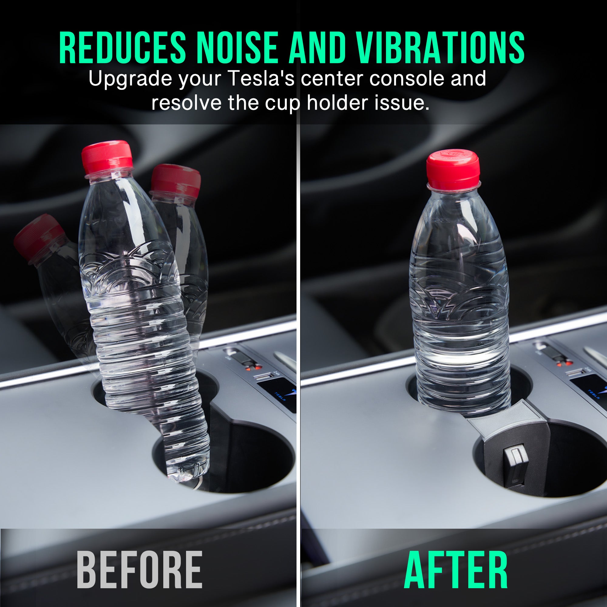 Cup Holder Insert for Model 3 & Y