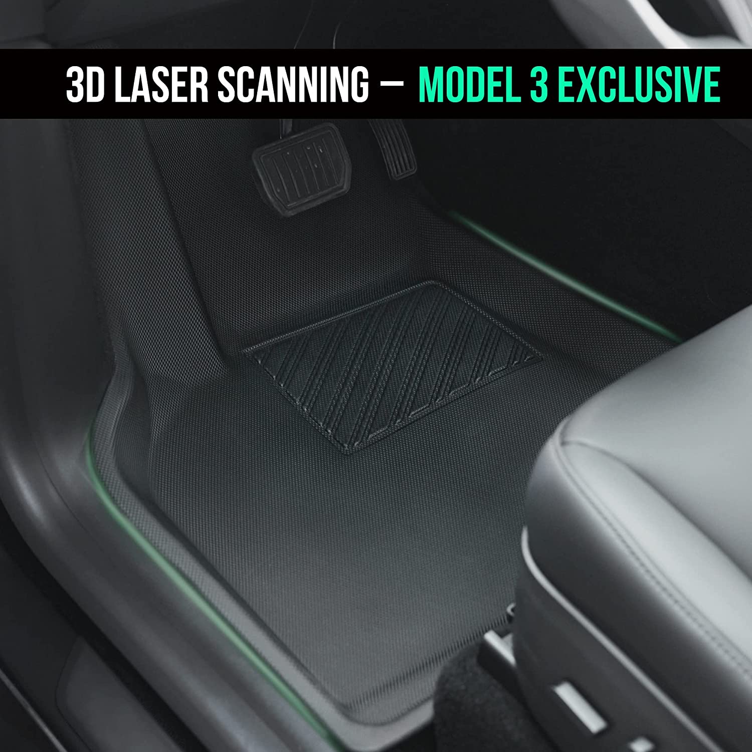 Tesla Model 3 Floor Mats & Trunk Mats (6PCS) 2020-2023 (Right Hand), Tesla Model 3 Accessories