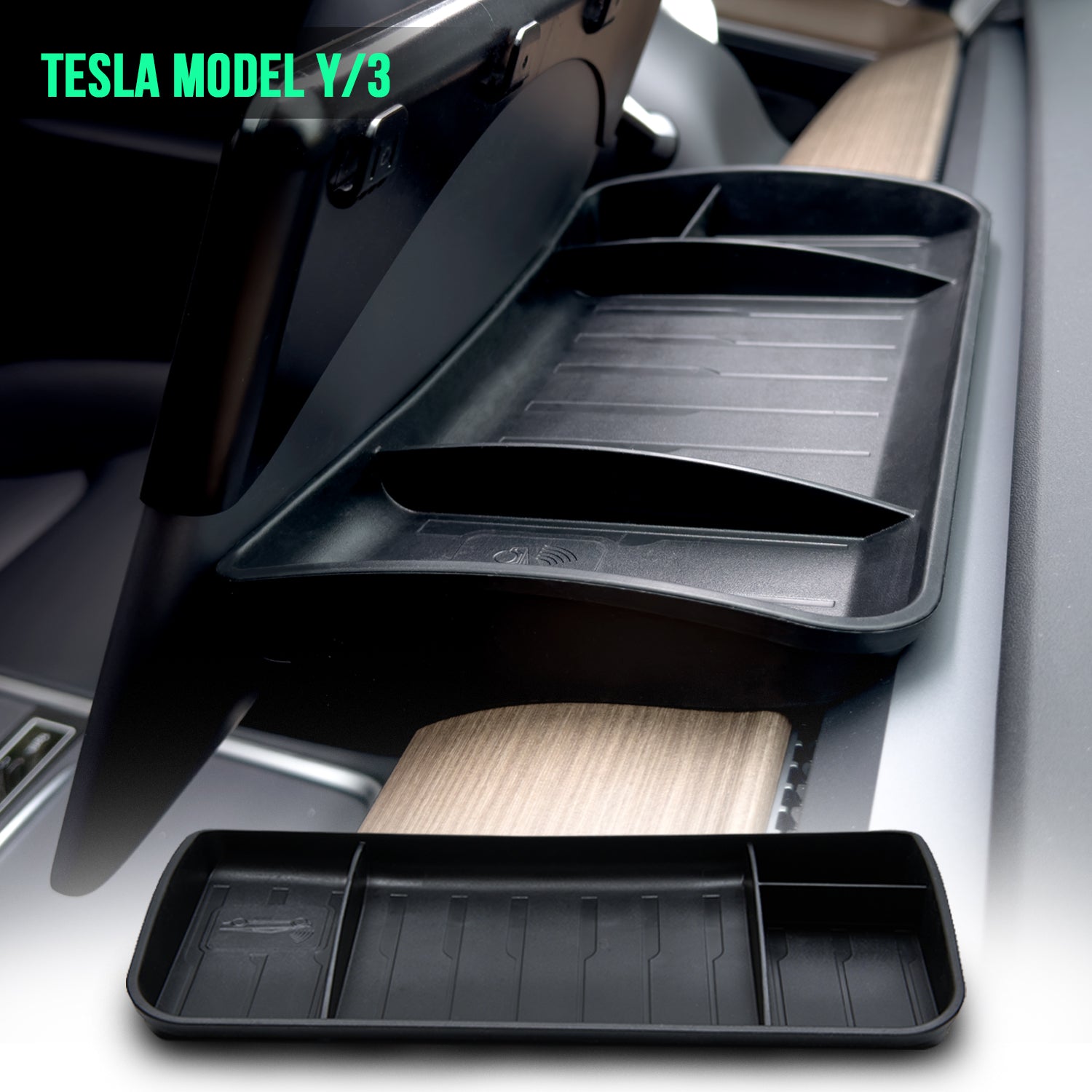 Center Console Organizer Behind Control Screen for Model Y/3
