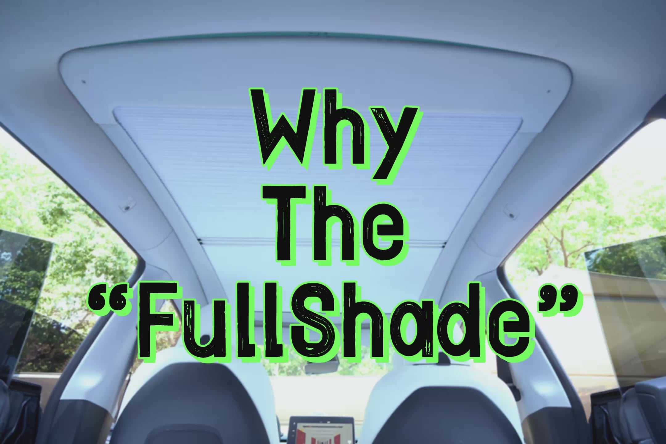 Fullshade 2.0 -- Retractable Roof Sunshade for Tesla Model 3