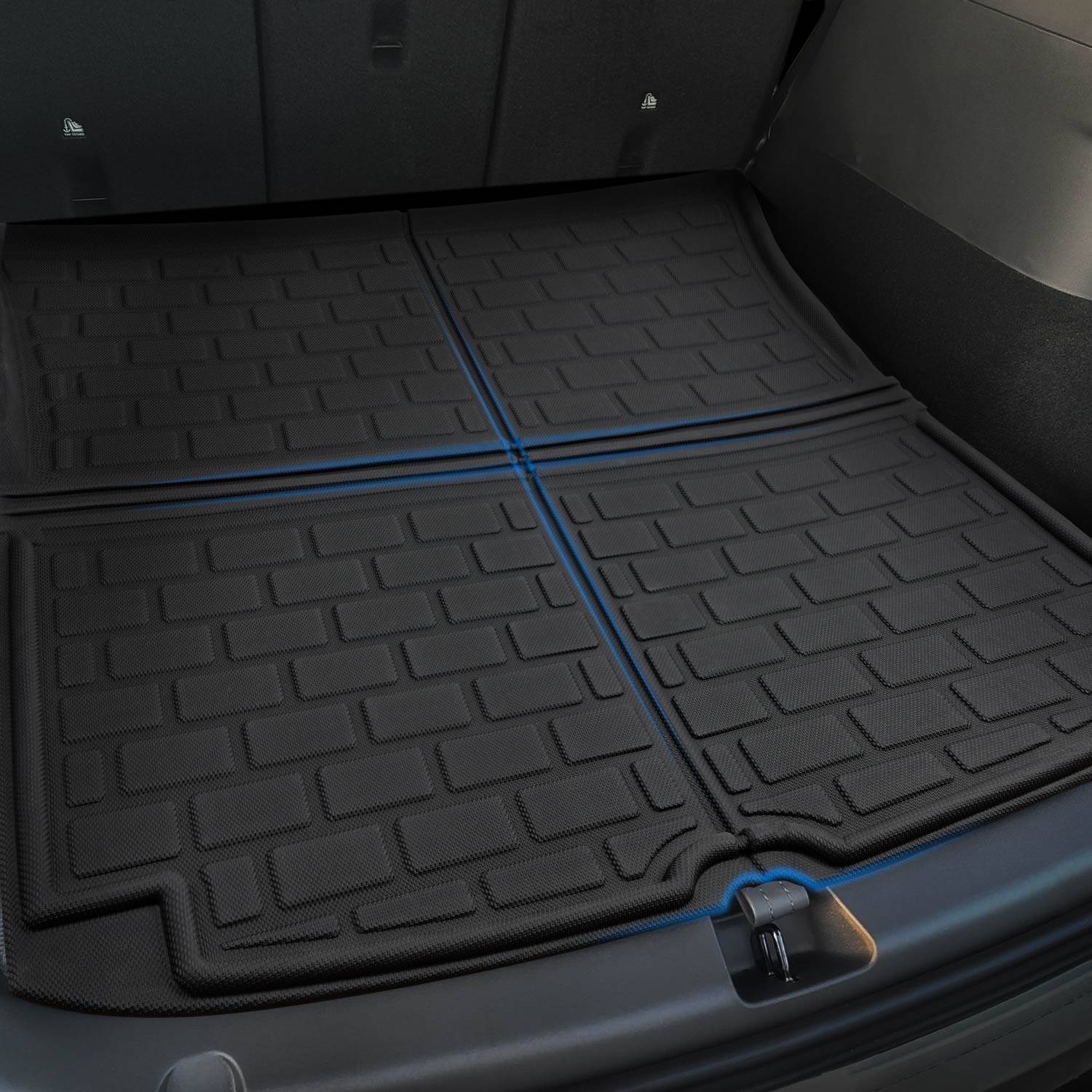 Floor Mats & Trunk Liners 7Pcs Set for Tesla Model Y 7-Seater 2023