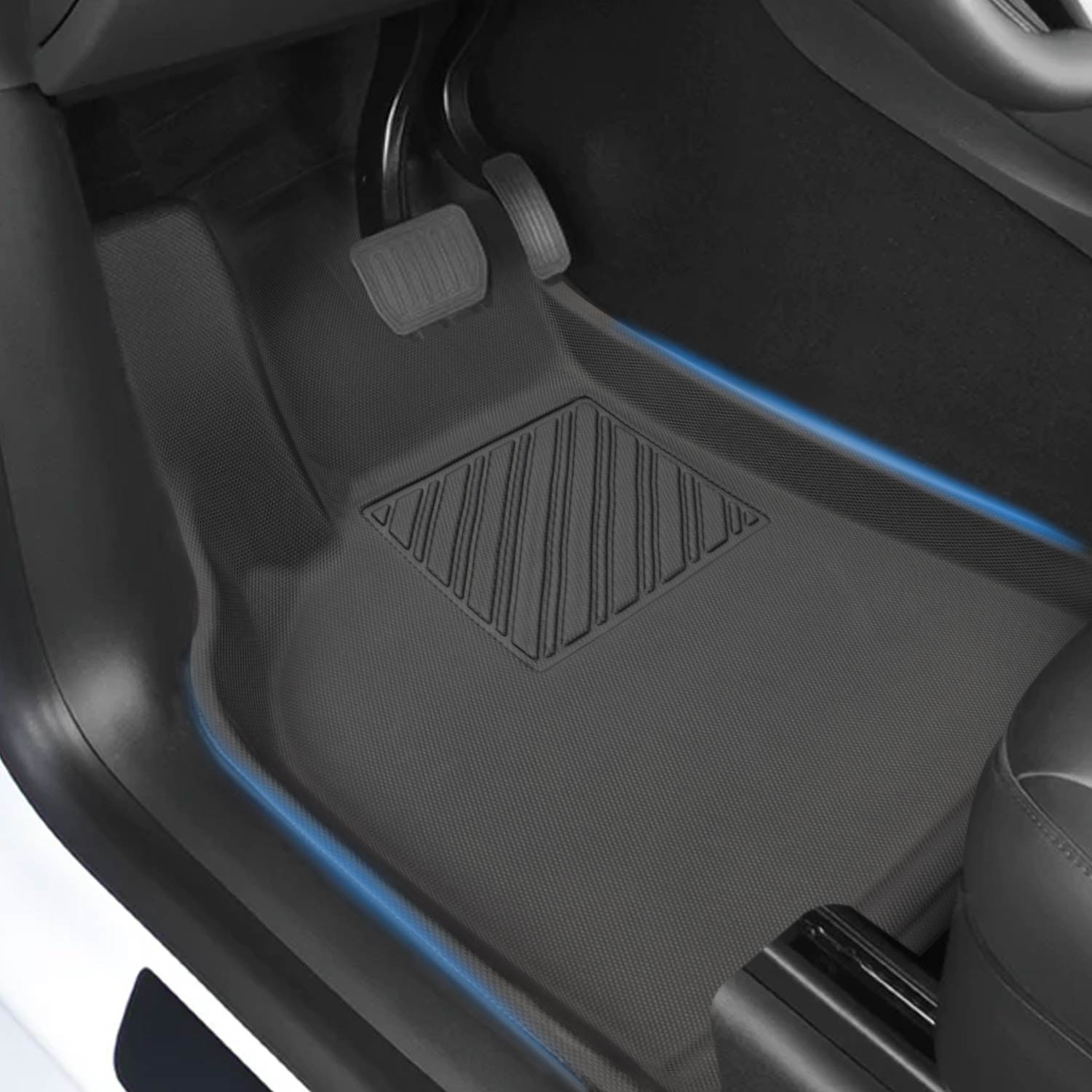 Floor Mats 3Pcs Set for Model Y 5-Seater (Left Hand)