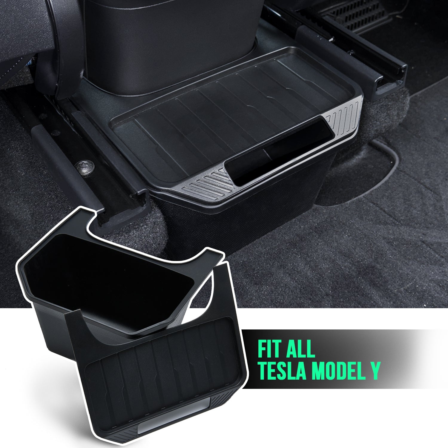Rear Center Console Organizer Behind Seat for Model Y